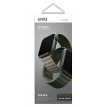 Uniq Revix Magnetic Strap for Apple Watch 42 / 44 / 45 / 49 mm - Green-Beige