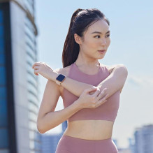 Uniq Revix Magnetic Strap for Apple Watch 42 / 44 / 45 / 49 mm - Pink and White