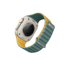 Uniq Revix Evo Magnetic Strap for Apple Watch 42 / 44 / 45 / 49 mm - Green-Yellow