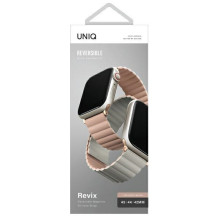 Uniq Revix Magnetic Strap for Apple Watch 42 / 44 / 45 / 49 mm - Pink and White