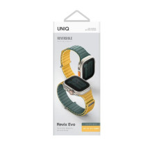 Uniq Revix Evo Magnetic Strap for Apple Watch 42 / 44 / 45 / 49 mm - Green-Yellow
