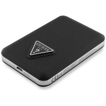 Guess Grained Triangle Powerbank with MagSafe 5000mAh 15W USB-C - black