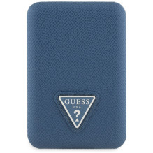 Guess Grained Triangle Powerbank with MagSafe 5000mAh 15W USB-C - blue