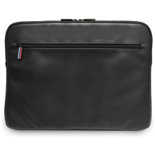 BMW Carbon Pockets &amp; Metal Logo Sleeve 14" Laptop Bag - Black