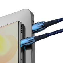 RETURNED ITEM Baseus Glimmer Series fast charging cable USB-A - USB-C 100W 480Mbps 1m blue