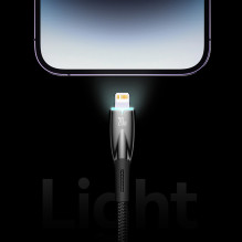 GRĄŽINTA PREKĖ Baseus Glimmer serijos greito įkrovimo laidas USB-A - USB-C 100W 480Mbps 1m mėlynas