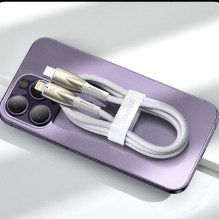 GRĄŽINTA PREKĖ Baseus Glimmer serijos greito įkrovimo laidas USB-A - USB-C 100W 480Mbps 1m mėlynas