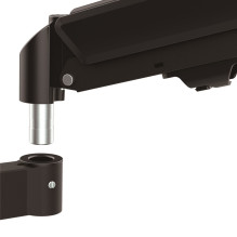 Maclean 2 monitor mount, gas spring, 17"-32", 2-10kg, black, MC-136