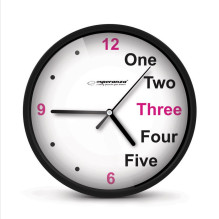 Esperanza Prague Black Mechanical Clock Round Black, White