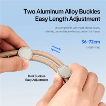 Dux Ducis Universal DUX DUCIS Plaz - cross-body phone strap - amber Amber