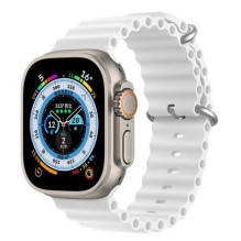 Dux Ducis Apple Silicone Strap for Apple Watch 42 / 44 / 45 / 46 / 49MM White