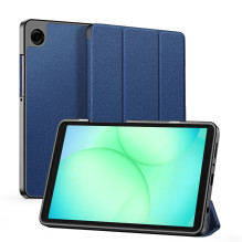 Dux Ducis Samsung Galaxy Tab A9 / Tab A11 Domo Series Tri-fold Stand PU Leather Tablet Cover Blue