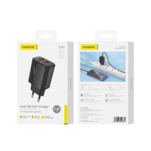 Įkroviklis Foneng EU63 2.4A 2xUSB-A juodas