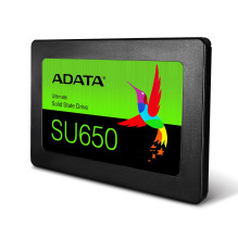 SSD, ADATA, SU650, 1TB, SATA 3.0, Write speed 450 MBytes / sec, Read speed 520 MBytes / sec, 2,5", TBW 600 TB, MTBF SSD, ADATA, SU650, 1TB, SATA 3.0, Write speed 450 MBytes / sec, Read speed 520 MBytes / sec, 2,5", TBW 600 TB, MTBF