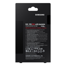 SSD, SAMSUNG, 990 PRO su aušintuvu, 1TB, M.2, PCIE, NVMe, MLC, Rašymo greitis 6900 MB/s, Skaitymo greitis 7450 MB/s, 2,3