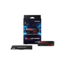 SSD, SAMSUNG, 990 PRO with Heatsink, 1TB, M.2, PCIE, NVMe, MLC, Write speed 6900 MBytes / sec, Read speed 7450 MBytes / 