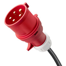 Qoltec 52436 Mobile EV Electric Car Charger with 2-in-1 Type 2 Adjustment , 11kW , 400V , Wi-fi , TUYA , SMART LIFE , LC