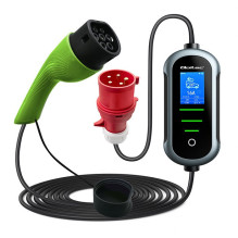 Qoltec 52436 Mobile EV Electric Car Charger with 2-in-1 Type 2 Adjustment , 11kW , 400V , Wi-fi , TUYA , SMART LIFE , LC