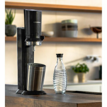 Namų ir Virtuvės Prietaisas - SodaStream Crystal 3 Soda Maker Stiklinė Butelis Juodas