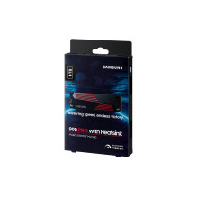 SSD, SAMSUNG, 990 PRO with Heatsink, 4TB, M.2, PCIe Gen4, NVMe, TLC, Write speed 6900 MBytes / sec, Read speed 7450 MByt