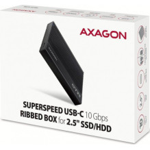 „Axagon“ išorinis HDD / SSD korpusas 2,5 colio, USB 3.2, juodas, EE25-GTR