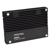 SSD, MICRON, SSD serija 9550 MAX, 12,8 TB, NVMe, NAND „flash“ technologija 3D TLC, Įrašymo greitis 10000 MB/s, Skaitymo 