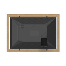 Wozinsky WRC-32 10.1" Digital Photo Frame with Frameo 32GB App - Light Brown