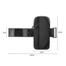 Wozinsky WSDB-B armband phone bag for running - black