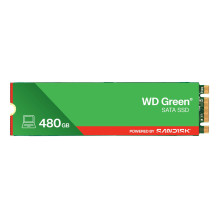 SSD, SANDISK, Žalias, MAITINAMAS SANDISK, 480 GB, M.2, Skaitymo greitis 545 MB/s, 1,5 mm, MTBF 1000000 val., WDS480G3G0B