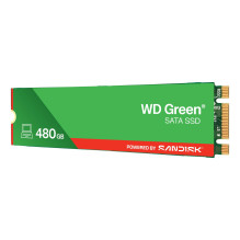 SSD, SANDISK, MTBF 1000000 h, Read speed 545 MB / s, Serial ATA III, M.2, 480 GB, POWERED BY SANDISK, Green, WDS480G3G0B SSD, SANDISK, MTBF 1000000 h, Read speed 545 MB / s, Serial ATA III, M.2, 480 GB, POWERED BY SANDISK, Green, WDS480G3G0B