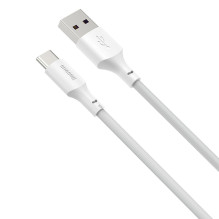 Baseus 2x USB-A - USB Type C cable fast charging Quick Charge 40 W 5 A 1.5 m - white (TZCATZJ-02)