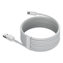 Baseus 2x USB-A - USB Type C cable fast charging Quick Charge 40 W 5 A 1.5 m - white (TZCATZJ-02)