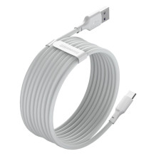 Baseus 2x USB-A - USB Type C cable fast charging Quick Charge 40 W 5 A 1.5 m - white (TZCATZJ-02)