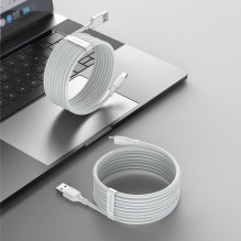 Baseus 2x USB-A - USB Type C cable fast charging Quick Charge 40 W 5 A 1.5 m - white (TZCATZJ-02)