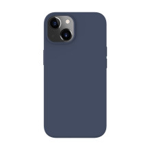 Evelatus Apple iPhone 14 / 13 Premium Magnetic Soft Touch Silicone Case Dark Blue
