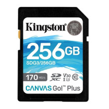 Kingston SDXC 256GB Canvas Go Plus 170R C10 UHS-I U3 V30