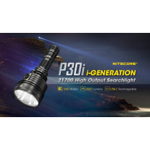 TIKSLIŲJŲ SERIJŲ BLIKŠČIŲ / 2000 LUMENS P30I NITECORE