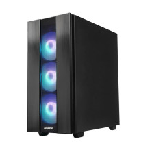 Dėklas, CHIEFTEC, HUNTER 2, MidiTower, neįeina, ATX, MicroATX, MiniITX, juoda spalva, GS-02B-OP