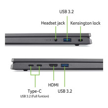 Notebook, ACER, Aspire, Go 17, CPU Intel Core 3, N355, 1.9 GHz, 17.3 ", 1920 x 1080 pixels, RAM 16 GB, LPDDR5-SDRAM