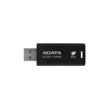 ATMINTINĖ USB 3.2 64GB / JUODA UC320-64G-RBK / BK ADATA