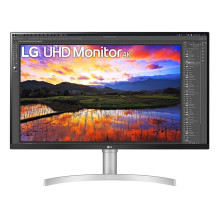 LCD monitorius, LG, 32UN650K-W, 31,5', 4K, Panel IPS, 3840x2160, 16:9, 5 ms, Garsiakalbiai, Reguliuojamas aukštis, Pakre