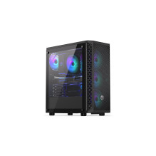 Case, ENDORFY, Signum 300 ARGB, MidiTower, Case product features Transparent panel, Not included, ATX, MicroATX, MiniITX