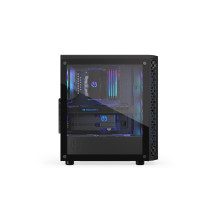 Case, ENDORFY, Signum 300 ARGB, MidiTower, Case product features Transparent panel, Not included, ATX, MicroATX, MiniITX
