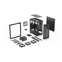Case, ENDORFY, Signum 300 ARGB, MidiTower, Case product features Transparent panel, Not included, ATX, MicroATX, MiniITX