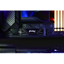 SSD, KINGSTON, FURY, 4TB, M.2, PCIe Gen5, NVMe, 3D TLC, Įrašymo greitis 14000 MB/s, Skaitymo greitis 14800 MB/s, 2,3 mm,