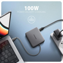 Įvesties / išvesties šakotuvas USB-C 5IN1 5GBPS / 0.2M HMC-5HL AXAGON