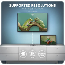 Įvesties / išvesties šakotuvas USB-C 5IN1 5GBPS / 0.2M HMC-5HL AXAGON