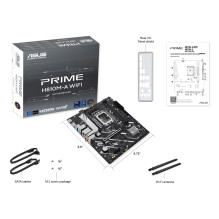 Mainboard, ASUS, Intel H810, LGA1851, Micro-ATX, Memory DDR5, Memory slots 2, PRIMEH810M-AWIFI