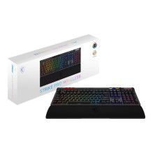 ŽAIDIMŲ KLAVIATŪRA JUODA JAV / STRIKE PRO W SILENT JAV MSI