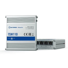Switch, TELTONIKA, TSW110, Desktop / pedestal, DIN Rail, TSW110